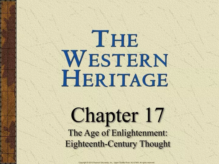 chapter 17 the age of enlightenment eighteenth