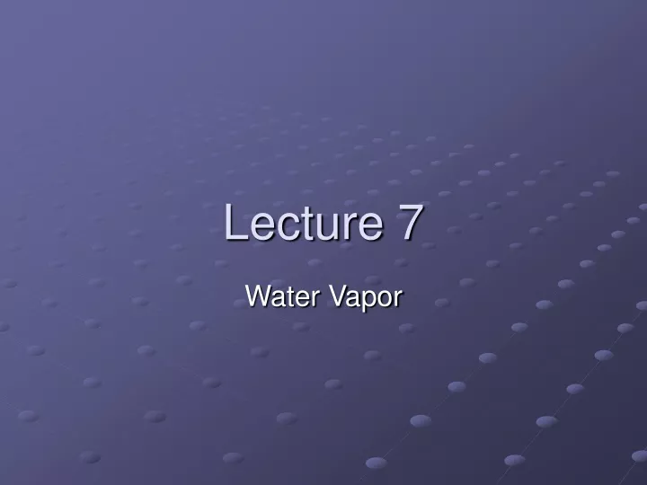 lecture 7