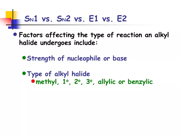 s n 1 vs s n 2 vs e1 vs e2