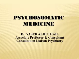 PSYCHOSOMATIC MEDICINE