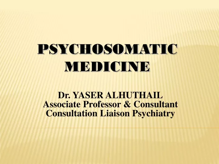 dr yaser alhuthail associate professor consultant consultation liaison psychiatry