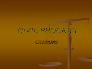 CIVIL PROCESS