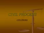 Legal Citations in Civil Process - slide 1