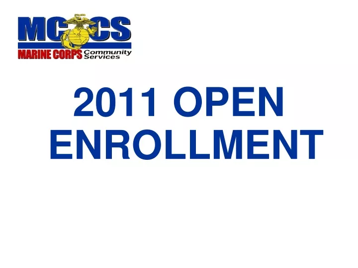 2011 open enrollment