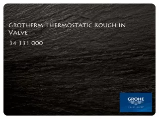 Grotherm Thermostatic Rough-in Valve