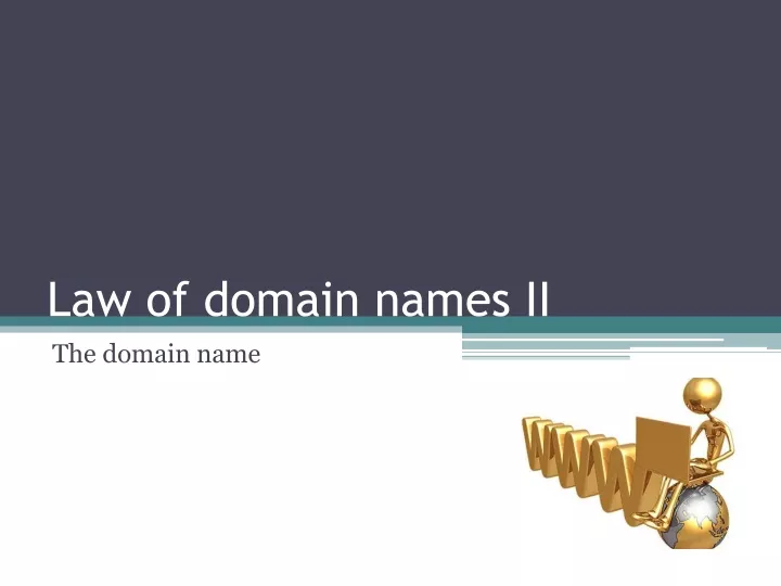 law of domain names ii