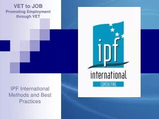 IPF International Methods and Best Practices