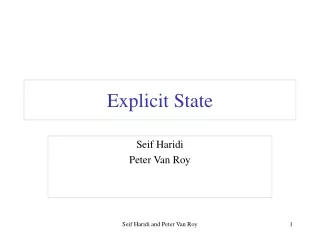 Explicit State