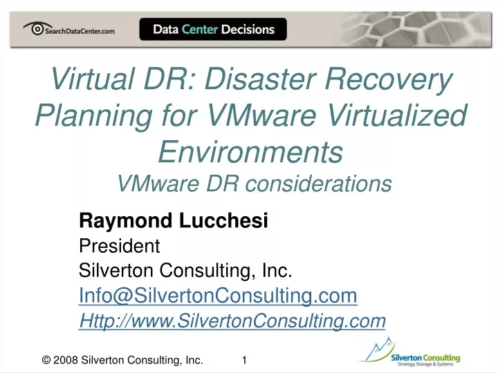 virtual dr disaster recovery planning for vmware virtualized environments vmware dr considerations