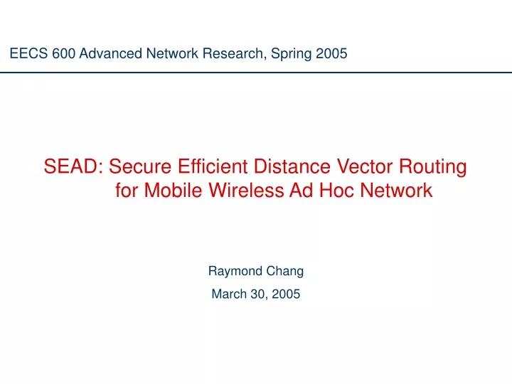 sead secure efficient distance vector routing for mobile wireless ad hoc network