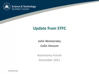 Update from STFC