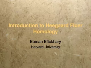 Introduction to Heegaard Floer Homology