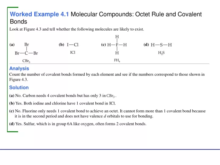 worked example 4 1 molecular compounds octet rule