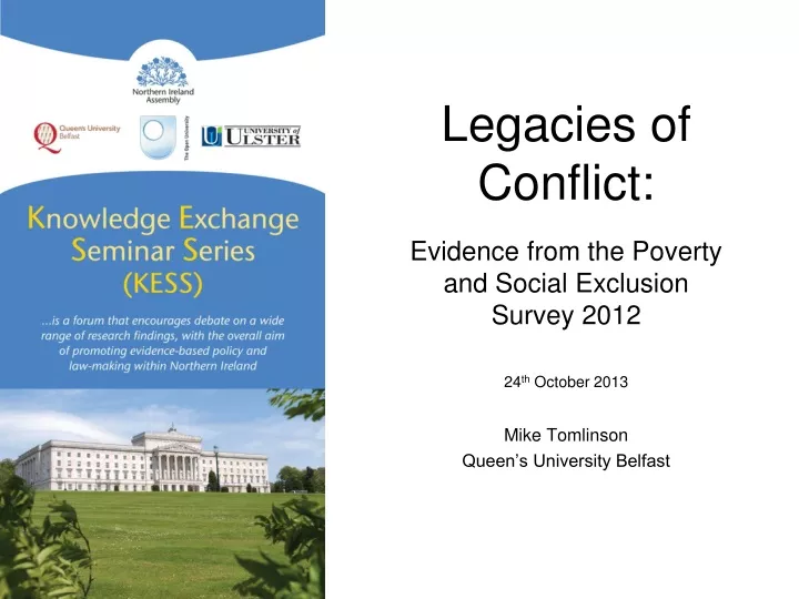 legacies of conflict