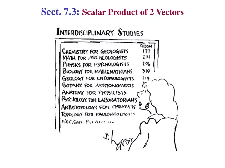 sect 7 3 scalar product of 2 vectors