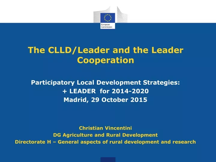 the clld leader and the leader cooperation
