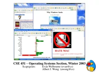 CSE 451 – Operating Systems Section, Winter 2003