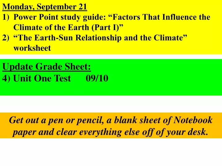 monday september 21 power point study guide