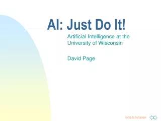 AI: Just Do It!