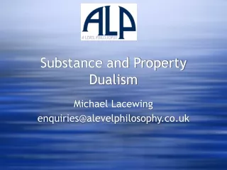 Substance and Property Dualism