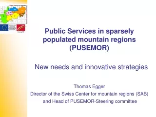 Public Services in sparsely populated mountain regions (PUSEMOR)