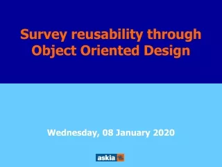 Survey reusability through Object Orient Design