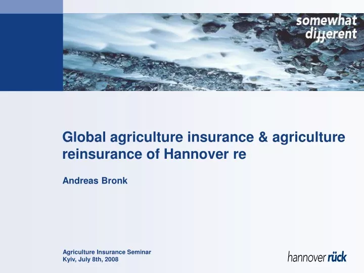 global agriculture insurance agriculture