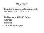America's Entry into World War I: Causes and Consequences - slide 1