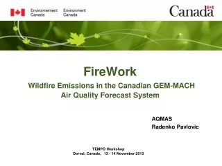 FireWork  Wildfire Emissions in the Canadian GEM-MACH  Air Quality Forecast System