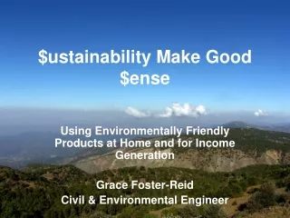 $ustainability Make Good $ense