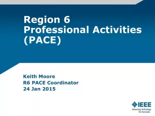 Region 6 Professional Activities (PACE)