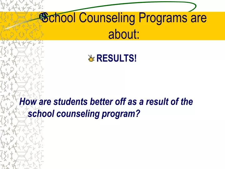 school counseling programs are about