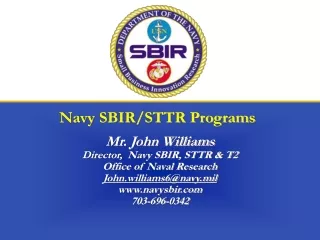 Navy SBIR/STTR Programs