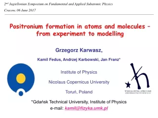 Positronium formation in atoms and molecules – from experiment to modelling