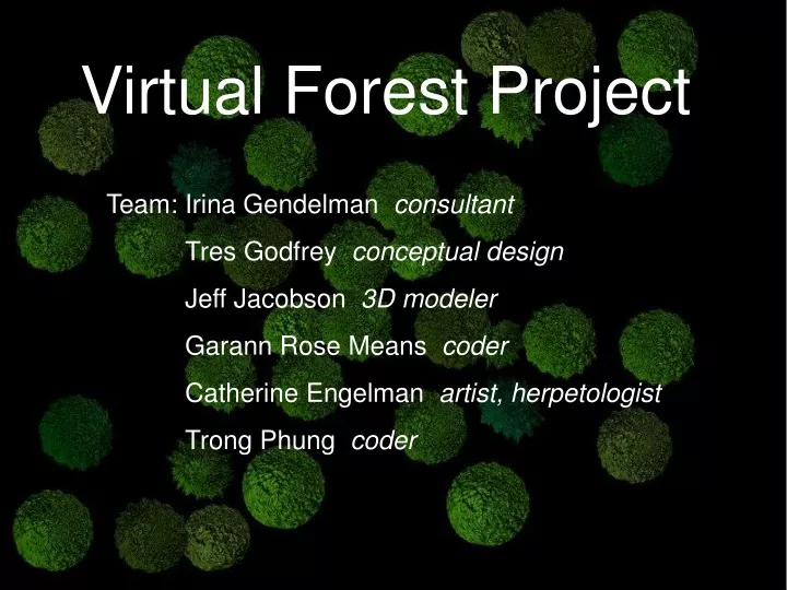 virtual forest project
