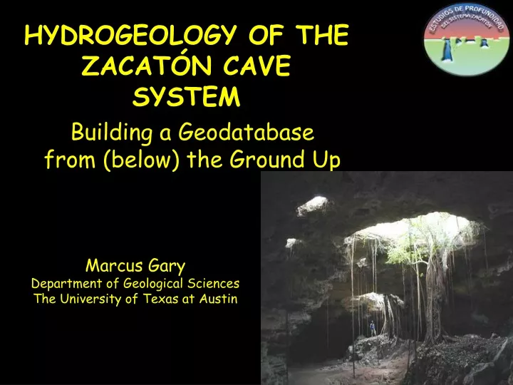 hydrogeology of the zacat n cave system