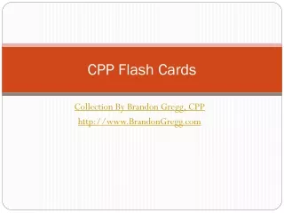 CPP Flash Cards