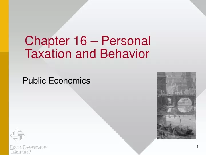chapter 16 personal taxation and behavior