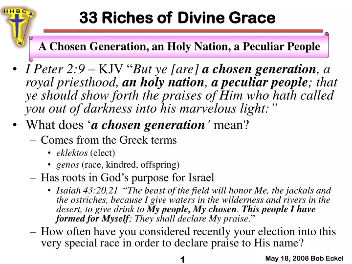 33 riches of divine grace