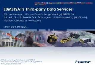 EUMETSAT’s Third-party Data Services