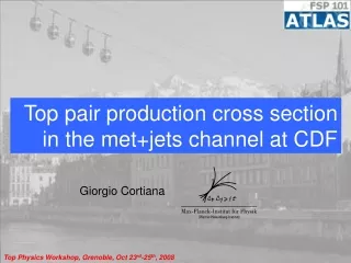 Top pair production cross section in the met+jets channel at CDF
