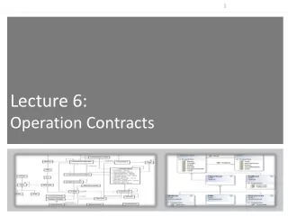 Lecture  6:  Operation Contracts