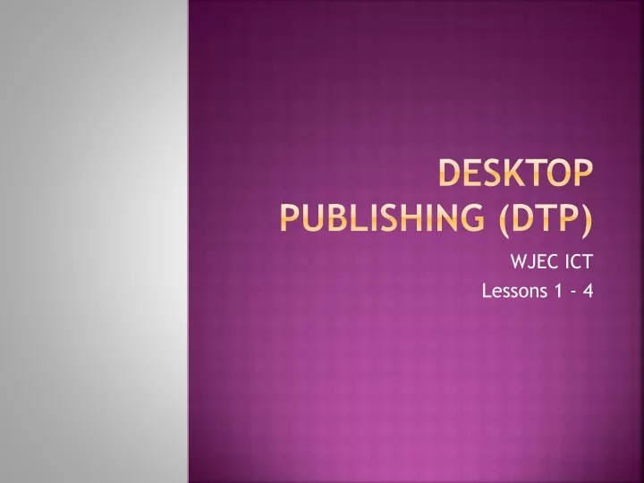 desktop publishing dtp
