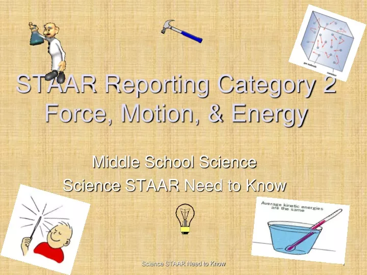 staar reporting category 2 force motion energy