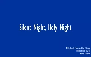 Silent Night, Holy Night