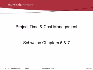 Project Time &amp; Cost Management