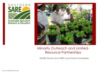 Minority Outreach and Limited-Resource Partnerships