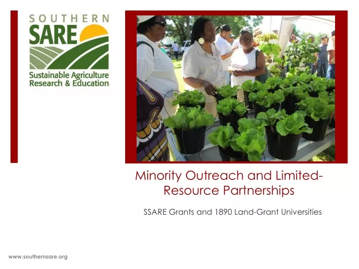 minority outreach and limited resource partnerships