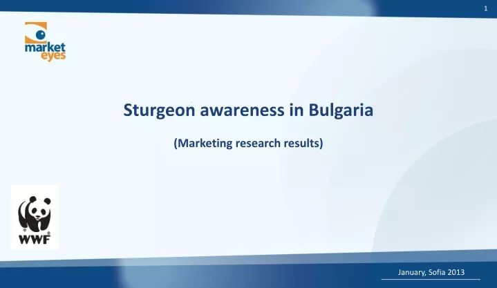 sturgeon awareness in bulgaria marketing research