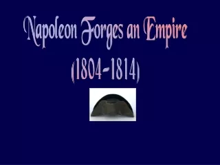 Napoleon Forges an Empire (1804-1814)